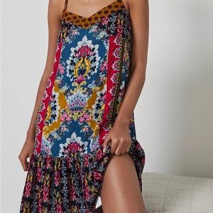 Anthropologie Velvet Slip Dress